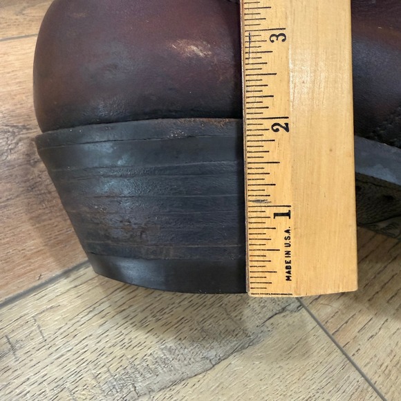 Vintage Heritage Leather Packer Style Vibram Workwear Western Boots Men 12 B - Picture 15 of 16